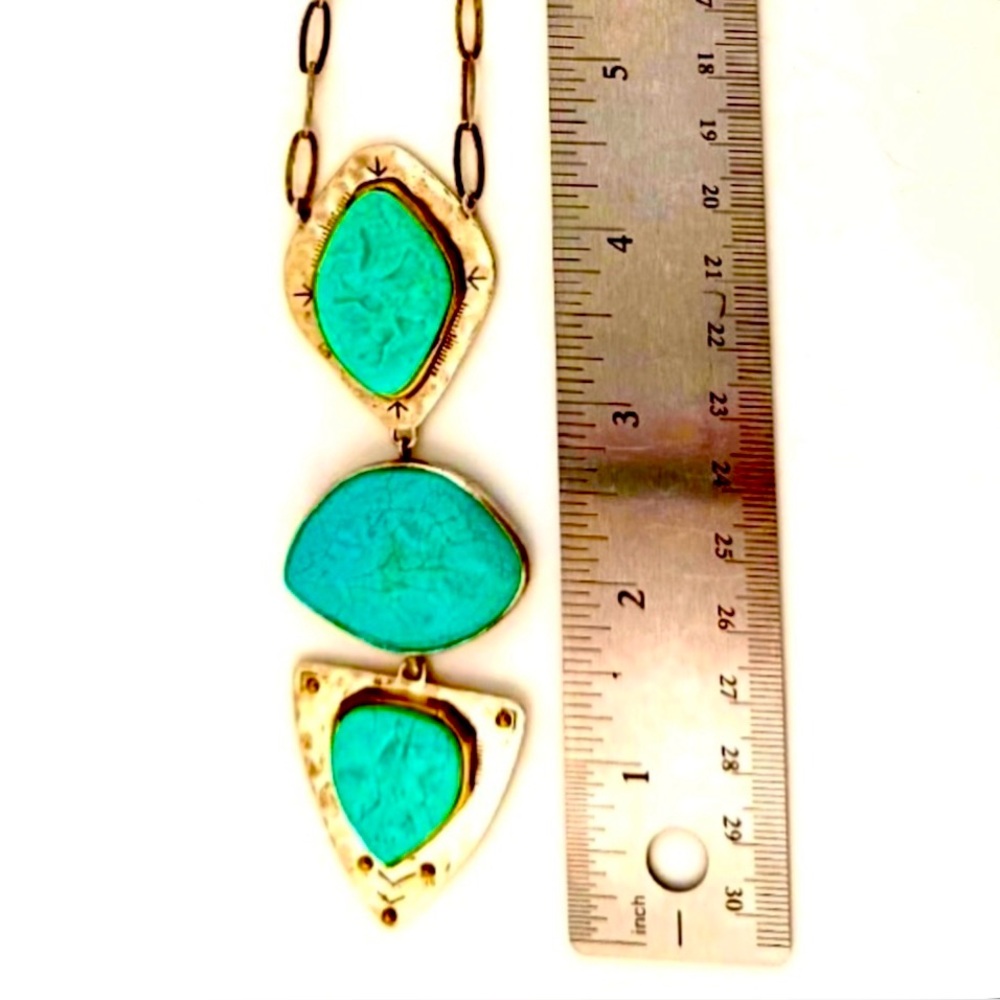 Silpada Vintage Sterling Silver Silpada & Brass
Turquoise Blue Howlite Necklace - Picture 2 of 10